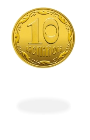 Монеты Украины - монета 10 копеек (сталь с латунным покрытием) -  numizmat.com.ua